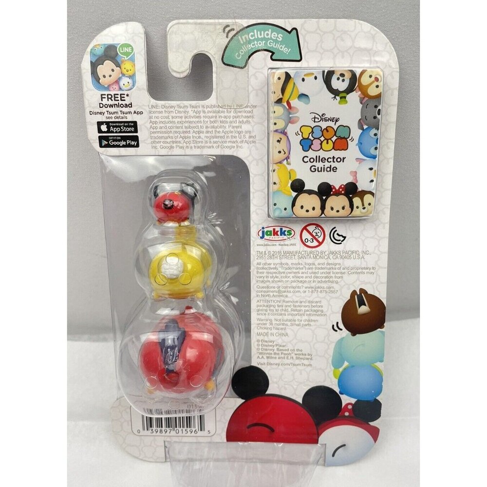 Disney tsum tsum 3 Figure Pack Series 3 Mickey Miss Bunny Lago - Picture 5 of 6